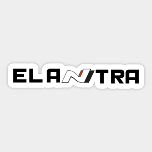 Elantra N (Smaller) Black Sticker